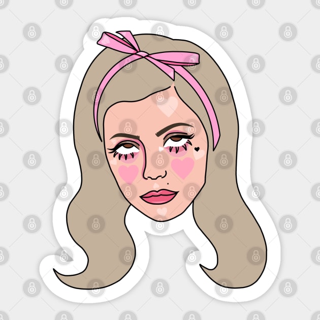 Electra Heart Sticker by thelamehuman